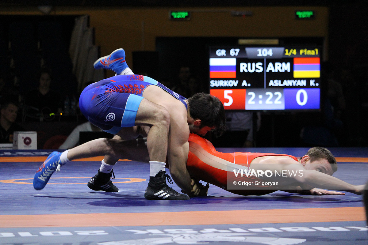 wrestling armenia 10 - Արթուր Ալեքսանյանը և Մաքսիմ Մանուկյանը կիսաեզրափակիչում են, Ասլանյանը պարտվեց Սուրկովին (տեսանյութեր, լուսանկարներ)