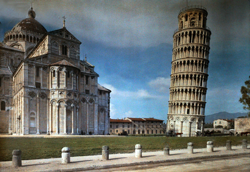 Color Photos of Italy in 1927 by Hans Hildenbrand 1 - Թեքված գեղեցկություն. 10 փաստ Պիզայի աշտարակի մասին