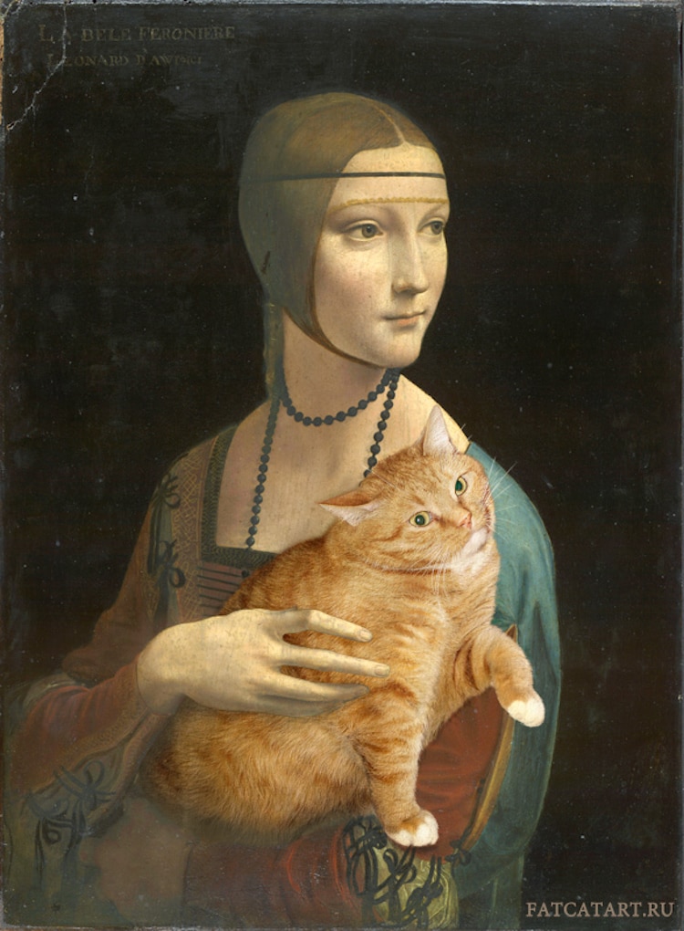 svetlana petrova fat cat art 20 - Կատուն հայտնվել է արվեստի գլուխգործոցների մեջ