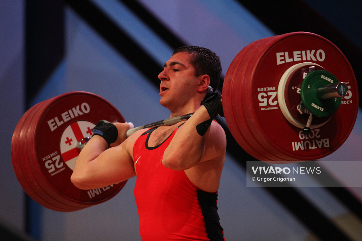 Davit Hovhannisyan   Weightlifting European Championship Batumi 7 - Ծանրամարտի ԱԱ. Դավիթ Հովհաննիսյանը B ենթախմբում 4-րդն է