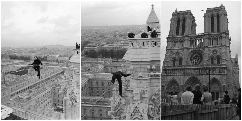 Philippe Petit 2 960x480 - Փարիզի Աստվածամոր տաճարը՝ հայտնի լուսանկարիչների օբյեկտիվում