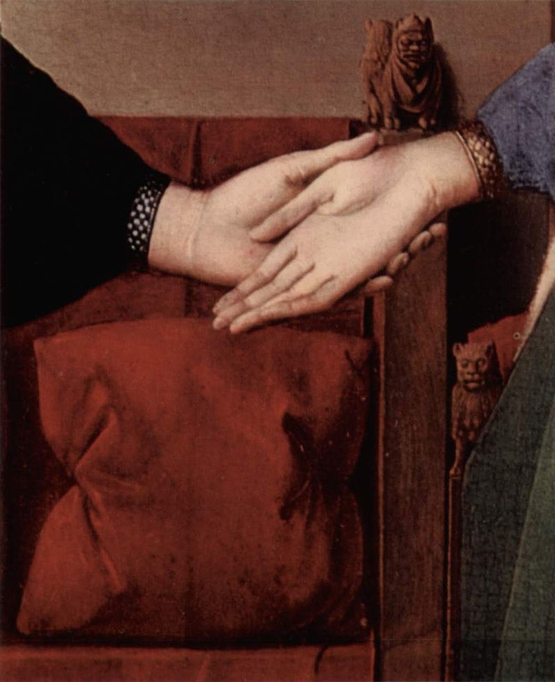 800px Jan van Eyck 003 - Յան վան Էյքի «Առնոլֆինի ամուսինների դիմանկարը»