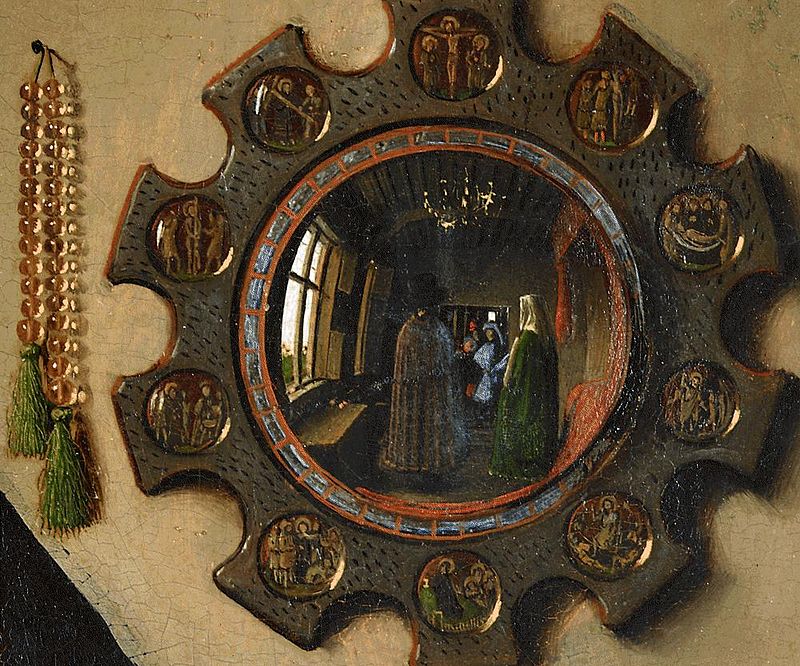 800px The Arnolfini Portrait détail 2 - Յան վան Էյքի «Առնոլֆինի ամուսինների դիմանկարը»