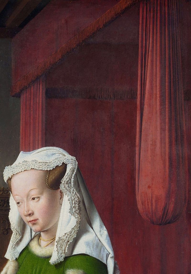 800px The Arnolfini Portrait detail 9 - Յան վան Էյքի «Առնոլֆինի ամուսինների դիմանկարը»