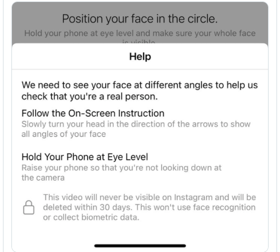 1 - Instagram-ն այսուհետ կստուգի օգտատերերին վիդեո սելֆիների միջոցով